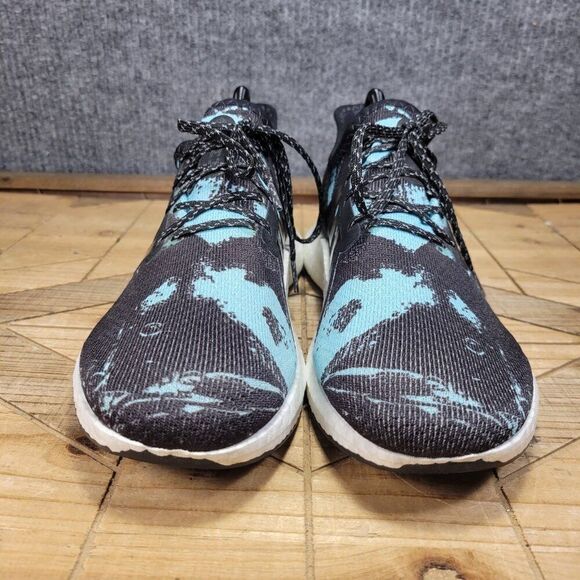 ? Adidas Parley x Speedfactory AM4 Black Blue Spirit Mens Shoes FV8177 Size 8.5
